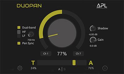 DuoPan psychoacoustic panner