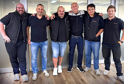 Thomas Burge, Fernando Rey Méndez, Archie Kamakaris, Rob Szabo, Afnan Rahman and Zac Barrett