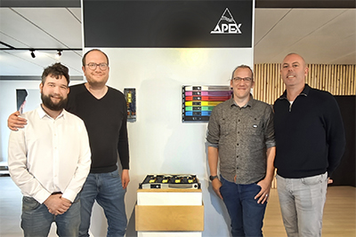 Audio Acoustics team members Lodewijk Simmelink, Jeroen Knol, Sjoerd Wierda, Martijn Janssenof