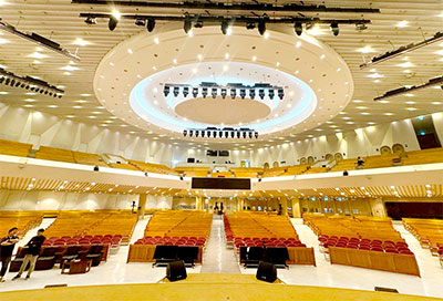 Manna Church's main Zion Hall draws 10,000 worshippers each week for five service Manna Church's main Zion Hall draws 10,000 worshippers each week for five service
