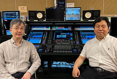 Myungsung Presbyterian technical head Lee Dae Eun with technical director Kim Dong Jun