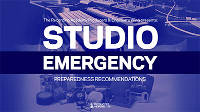 Studio Emergency Preparation Recommendations