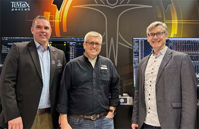 The forthcoming LEaTcon 25 show in Hamburg has given spatial audio pioneer TiMax its first public opportunity to share space with new distribution partner, Audio-Technica Germany. The appointment is indicative of TiMax’s push towards deeper local engagement.  With extensive experience across live performance, installation, and creative A/V markets, the partnership enables the company’s German customer base to benefit from local support, product expertise and demonstration opportunities, strengthening TiMax’s presence in a key European territory. ‘TiMax has always been a reference point for creative audio professionals worldwide, and we are proud to represent such an innovative brand here in Germany,’ says Tobias Franzgrote-vom Brocke, Brand Manager for TiMax and Martin Audio at Audio-Technica Germany. ‘With the new OSC integrations and powerful tools like Scaling Surfaces, TiMax offers solutions that are not only technically advanced but also truly intuitive for sound designers. We look forward to supporting German users with local expertise, training and demonstrations that will help them unlock the full potential of these remarkable tools.’ ‘LEaTcon presents a great platform to demonstrate the significant progress TiMax has made in the last year – not only in terms of powerful new features but also in building stronger distribution networks to better serve our customers,’ adds TiMax Commercial Manager, Rik Kirby.  Audiio-Technica Deutschland Commercial Audio Director of Sales Jan Saueressig, TiMax Commercial Manager Rik Kirby and Audio-Technica Deutschland MD Matthias Exner