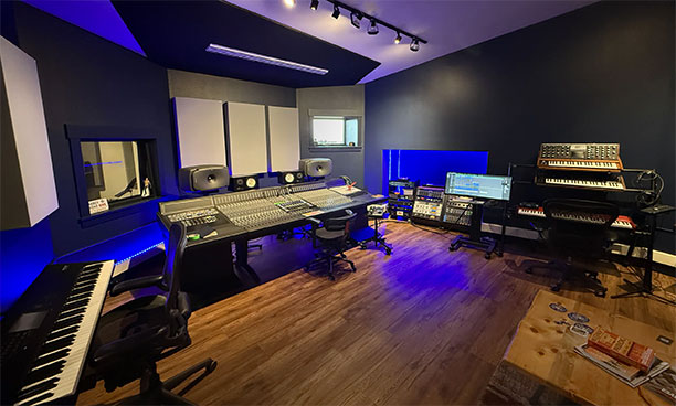 Timber Canyon Studios control room designed by Sam Berkow