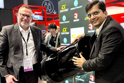 Chris Hellmuth, Neutrik Group Regional Sales Manager MEAI and Biren Sheth of Rishabh