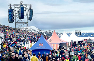 Wharfedale Pro hits the slopes in Lauberhorn