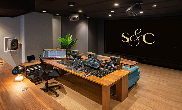 Studio A at String & Can, featuring 7.1.4 Genelec Dolby Atmos monitoring Studio A at String & Can, featuring a 7.1.4 Genelec Dolby Atmos system