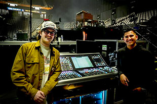 Monitor engineer Pat Scherer and FOH man Cory Edwards