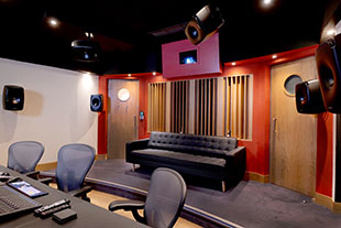 Designed by Scrub, the Genelec monitoring system combines 8361A and 8351B monitors with a 7382A subwoofer