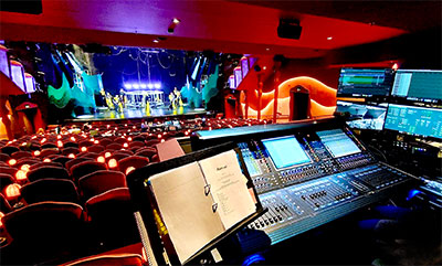 Nye Hjorten Teater FOH with ALControl on screen