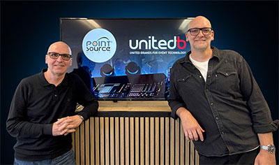 Anthony Wilkins of Point Source Audio and Jens Steffan of United Brands
