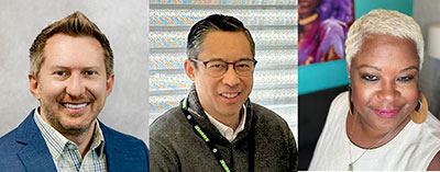 Phil McPhee, Jerome Nolasco and Althea Ricketts