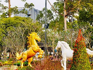 Covid-19 memorial park in Ho Chi Minh City