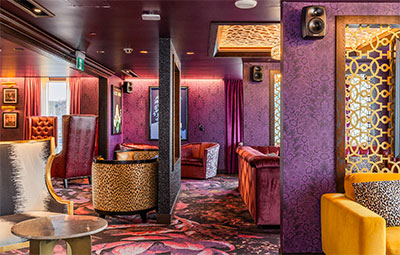 Genelec 4430 Smart IP loudspeakers complement the sophisticated interior of the Mojo Lounge