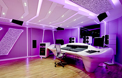 LEC Studios' recording control room