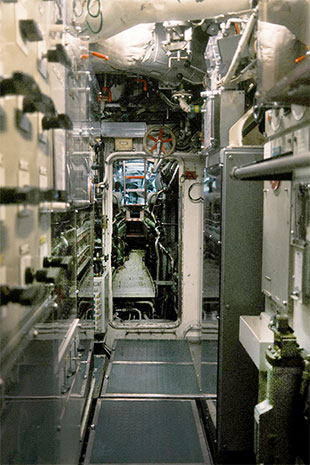 Visitors encounter engine noise, sonar pings and onboard operations onboard U17