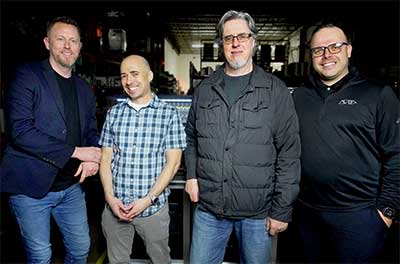 James Oliver, Senior VP of Strategic Partnerships, ACT Entertainment; Joe Langholt, Product Specialist: Live Sound, ACT Entertainment; Chant Peck, Market Development Manager, Avid; and Matt Lawrence, Director of Live Sound, Avid