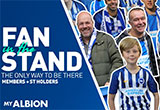 Brighton & Hove Albion Fan in the Stand