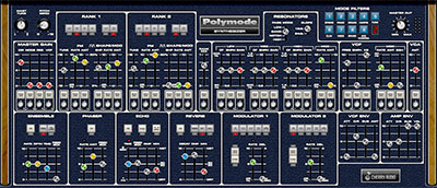 Cherry Audio's Polymode plug-in recreation of Moog's Polymoog