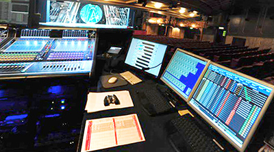 DiGiCo D7 with DAWs on Wizard of Oz at the London Palladium (Pic: Dave Wiggins) DiGiCo D7 with DAWs