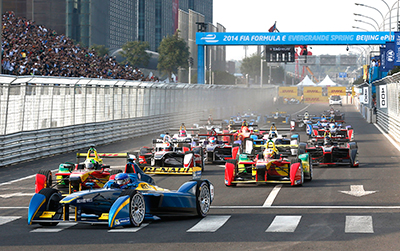 Racing in Beijing (Pic: FIA) Formula E