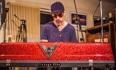 John Ginty at his Vintage Vibe Piano