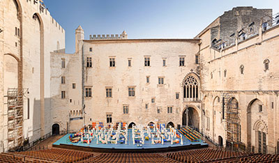 Courtyard of Honor at the Palace of the Popes