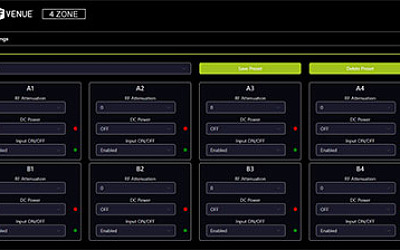 4 ZONE-Network provides full control and status monitoring, along with preset management from any browser on any device sharing the same LAN