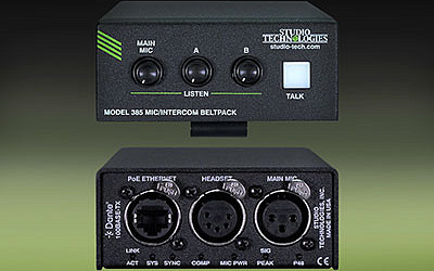 Model 385 Mic/Intercom Beltpack