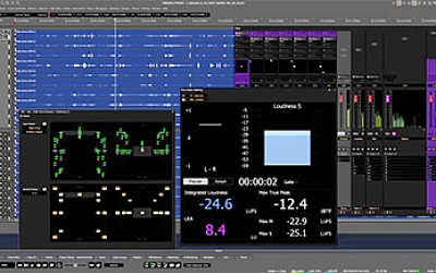 Pyramix user interface now with Dolby Atmos Renderer now built-in, along with live rerenders