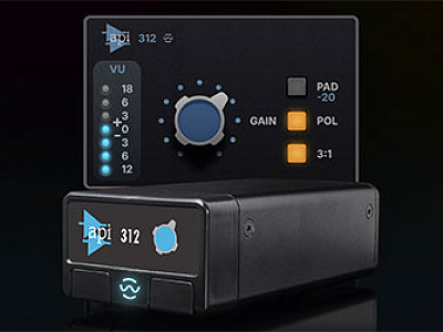 API 312 digitally-controlled mic preamp module