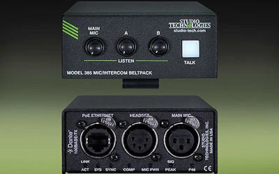 Model 385 Mic/Intercom Beltpack